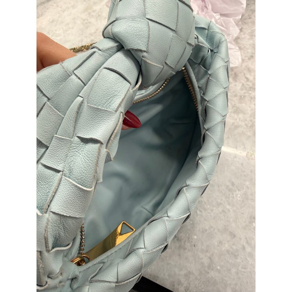 BOTTEGA VENETA - LIGHT BLUE MINI JODIE BAG - Picture 10 of 10